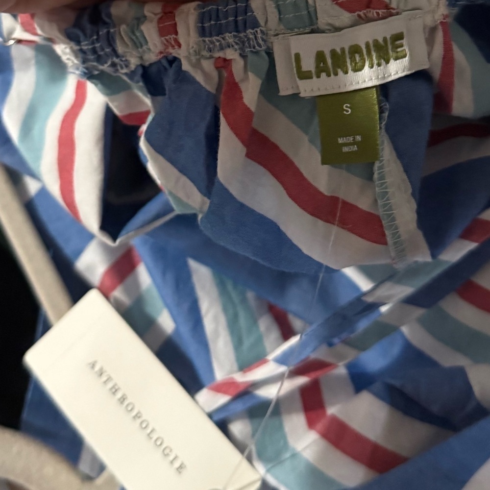 Anthropologie Striped Sundress in Blue, Red, Pink, Yellow - Picture 8 of 9